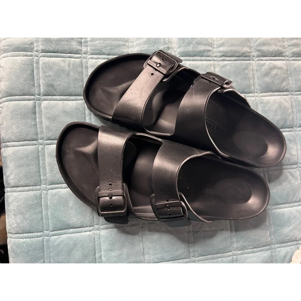 Birkenstock Arizona EVA Black Sandals Mens 12 L14 M12 45 Waterproof Slides